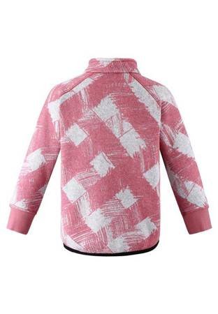 Fleece sweater, Ornament Bubblegum pink