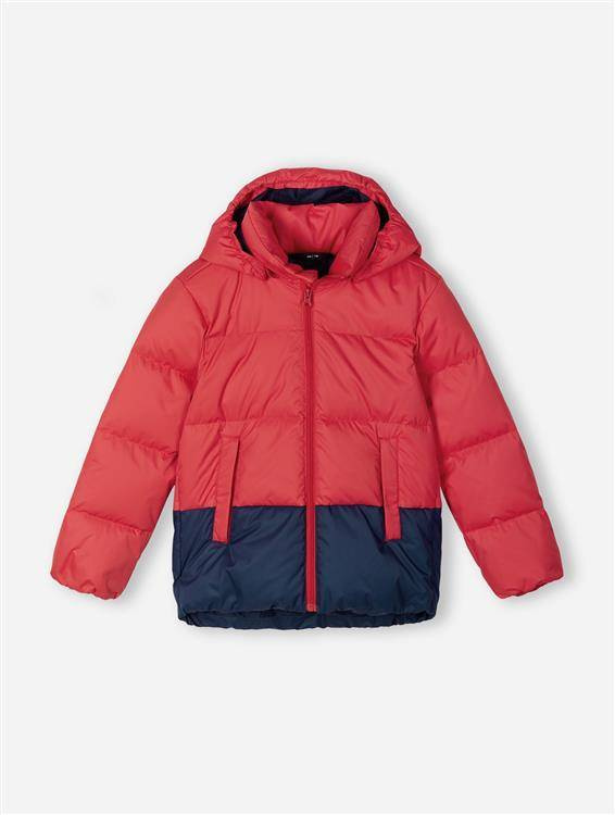 Down jacket, Teisko Tomato red