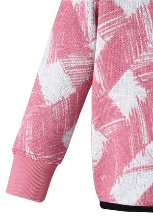 Fleece sweater, Ornament Bubblegum pink