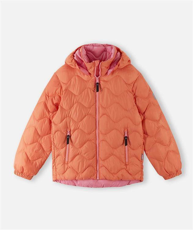 Down jacket, Fossila, Cantaloupe orange