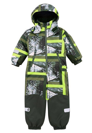 Reimatec Kiddo winter overall, Snowy Dark green