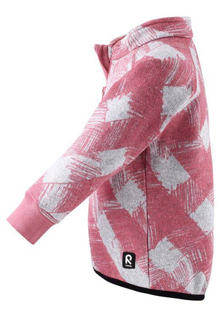 Fleece sweater, Ornament Bubblegum pink