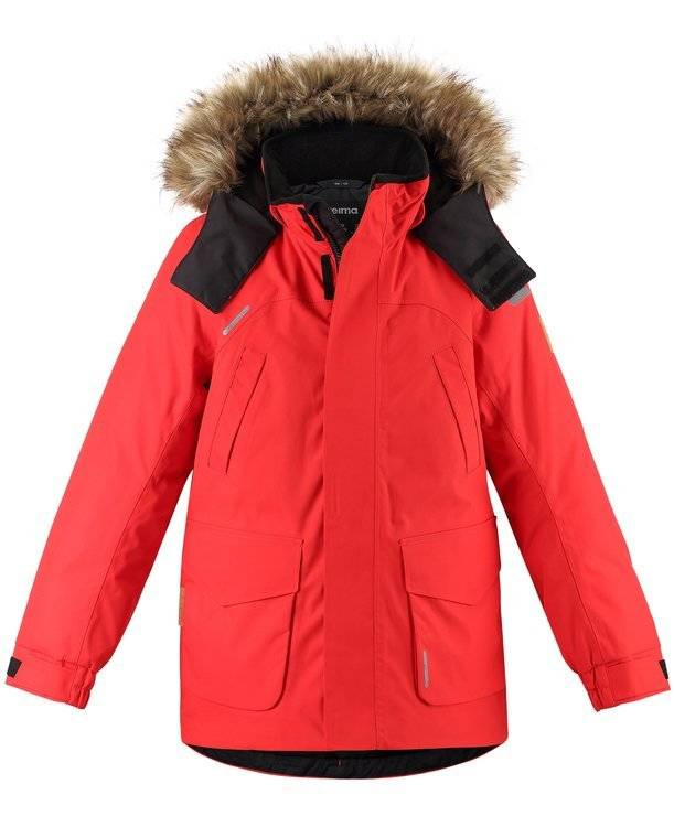 Reimatec down jacket, Serkku Tomato red