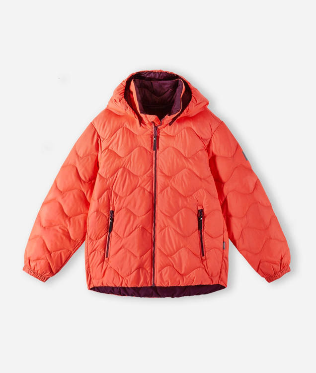 Down jacket, Fossila Neon Salmon