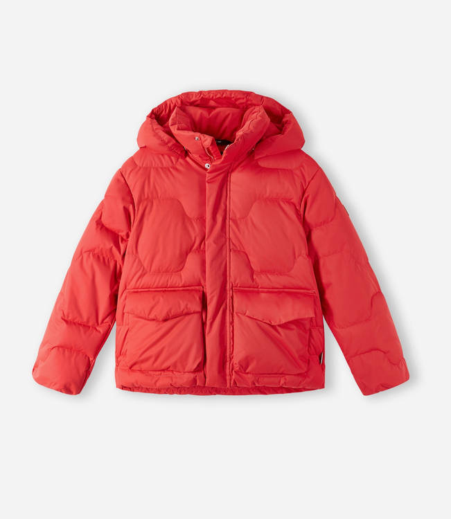 Down jacket, Pellinki Tomato red