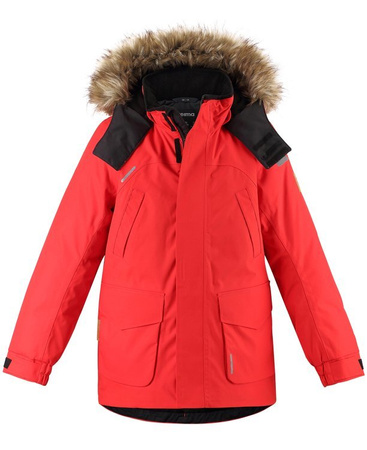 Reimatec down jacket, Serkku Tomato red